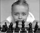 dievča šach
